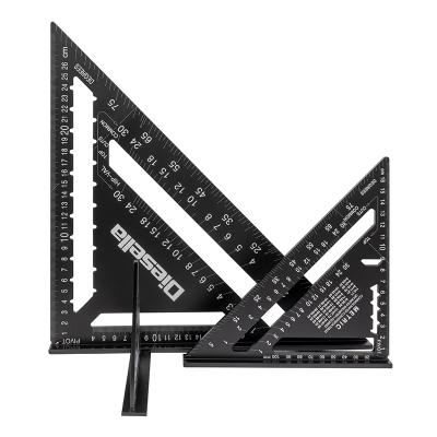 Speedvinkel 0-90º i aluminum 120x120 mm med sort-oxideret finish